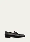Stuart Weitzman Men's Club Leather Luxe Bit Loafers In Black