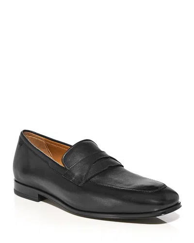 Stuart Weitzman Men's Dustin Penny Loafers In Black
