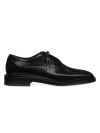 Stuart Weitzman Men's Royce Kiltie Brushed Leather Penny Loafers In Black