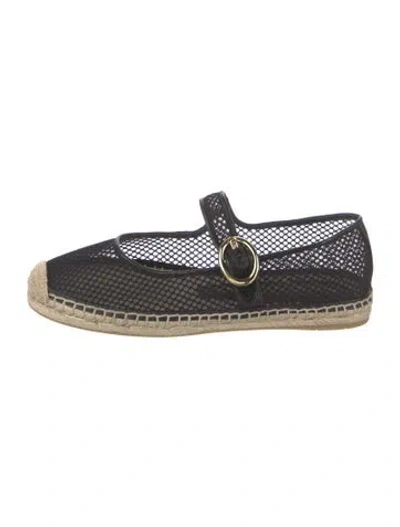 Pre-owned Stuart Weitzman Mesh Colorblock Pattern Mary Jane Flats In Blue
