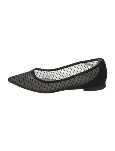Pre-owned Stuart Weitzman Mesh Patterned Ballet Flats In Multi