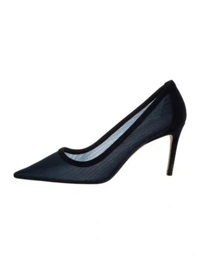 Pre-owned Stuart Weitzman Mesh Pumps In Blue
