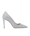 Stuart Weitzman Metallic-effect Pumps In Gray