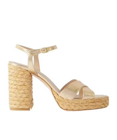 Stuart Weitzman Metallic Sandals In Brown