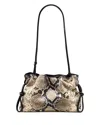 Stuart Weitzman Mia Leather Mini Bag In Gray