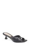 Stuart Weitzman Miami 50 Slide Sandal In Black