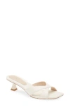 Stuart Weitzman Miami 50 Slide Sandal In Chalk