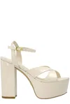 Stuart Weitzman White Miami Squarehigh Heels