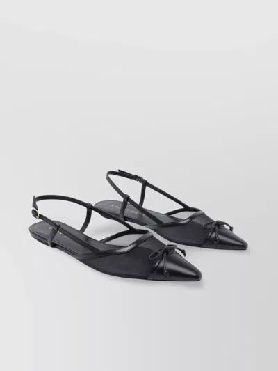 STUART WEITZMAN MID HEEL BALLERINA SHOES WITH POINTED TOE