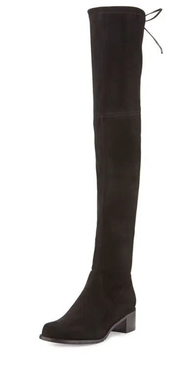 Pre-owned Stuart Weitzman Midland Suede Over-the-knee Boot Size Us 8 M (eu 38.5) In Gola