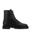 Stuart Weitzman Mila Lace-up Boots In Black