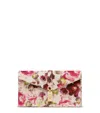 STUART WEITZMAN STUART WEITZMAN, MILAN LOVELETTER CLUTCH, BAGS, PINK MULTI, FLORAL PRINTED JACQUARD