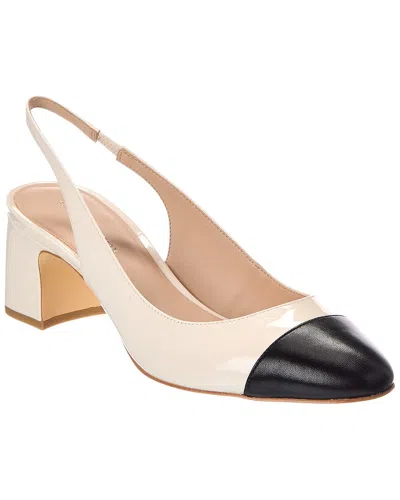 Stuart Weitzman Milla 55 Patent Slingback Pump In White