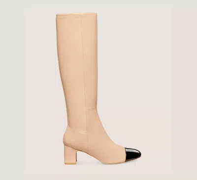 Stuart Weitzman Milla 60 Knee-high Boot The Sw Outlet In Golden Beige & Black