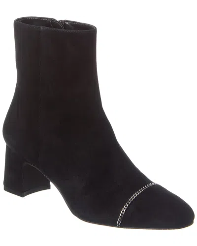 Stuart Weitzman Milla Chain 60 Zip Suede Bootie