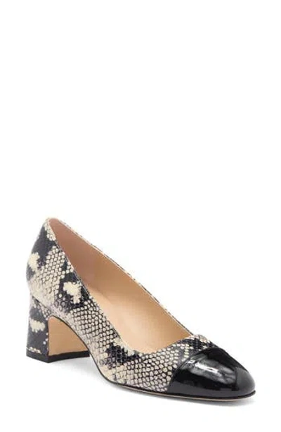 Stuart Weitzman Milla Pump In Natural/black