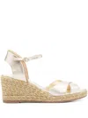 Stuart Weitzman Mirella Ii 80mm Espadrilles In Gold