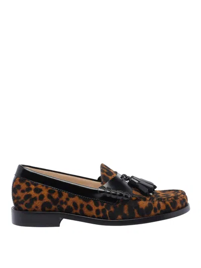 Stuart Weitzman Animalier Lottie Loafers