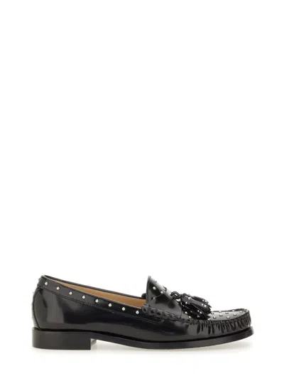 Stuart Weitzman Moccasin Lottie In Black