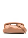 Stuart Weitzman Moda Frame Leather Pouch Bag In Neutrals