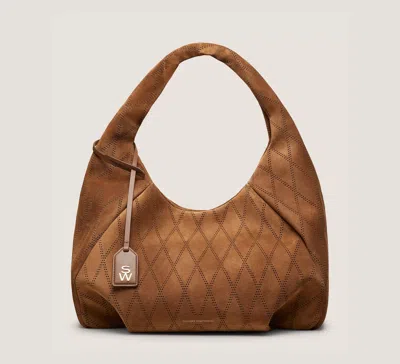 Stuart Weitzman Moda Hobo Bag In Brown
