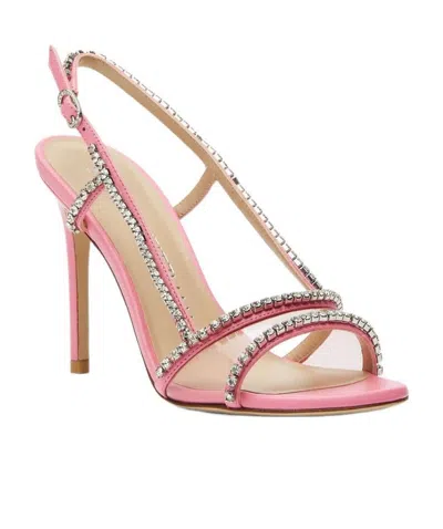 Stuart Weitzman Mondrian Glam Crystal-embellished 100mm Sandals In Nude