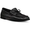 Stuart Weitzman Men's Montauk Grained Leather Moccasin Loafers In Black