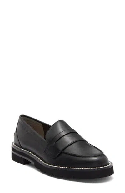 Stuart Weitzman Monty Penny Loafer In Black