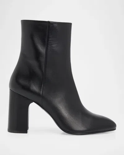 Stuart Weitzman Mulberry 85mm Leather Boots In Black