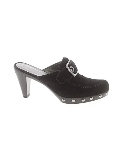 Pre-owned Stuart Weitzman Mule/clog In Black