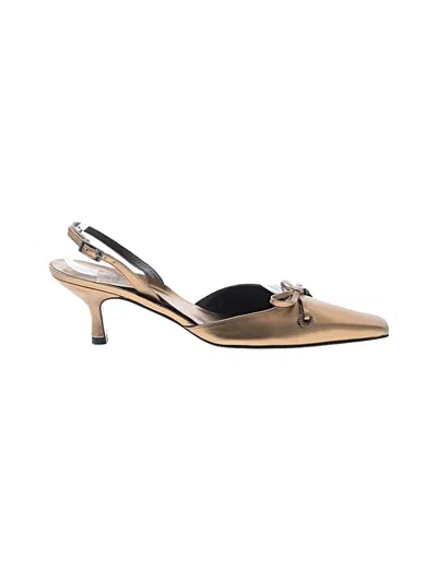 Pre-owned Stuart Weitzman Mule/clog In Brown