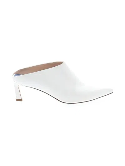 Pre-owned Stuart Weitzman Mule/clog In White