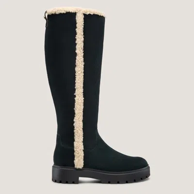 Stuart Weitzman Myla Zip Shearling Boot In Multi