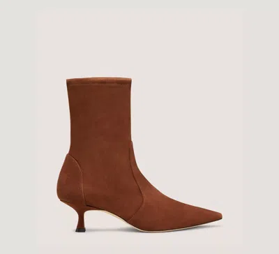 Stuart Weitzman Naomi 50 Bootie In Brown