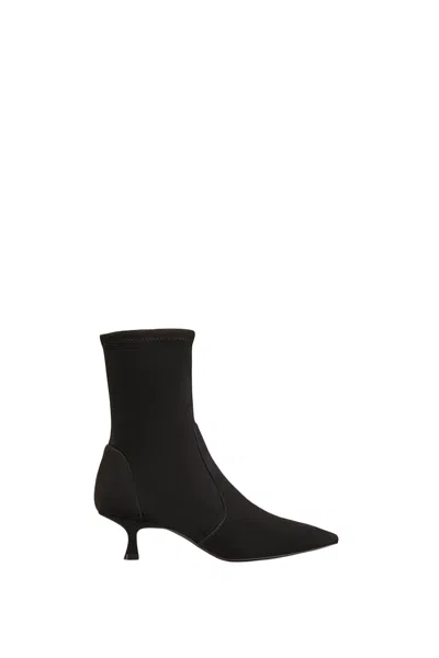 Stuart Weitzman Naomi 50 Bootie Boots In Black