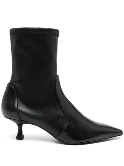 Stuart Weitzman Naomi Ankle Boots In Black