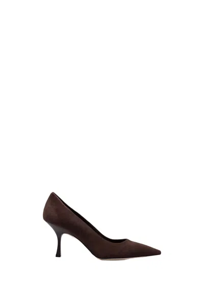 Stuart Weitzman Naomi 75 Pumps In Brown