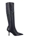 Stuart Weitzman Woman Knee Boots Black Size 10.5 Soft Leather In Multicolor