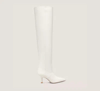 Stuart Weitzman Naomi 75 Tall Boot In White