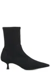 Stuart Weitzman Naomi Stretch Suede Ankle Booties