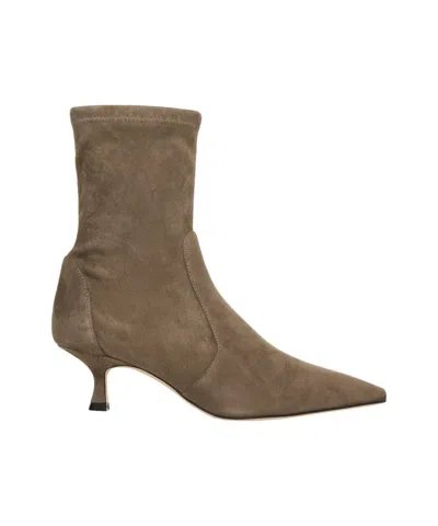 Stuart Weitzman Naomi' Suede Boots In Brown
