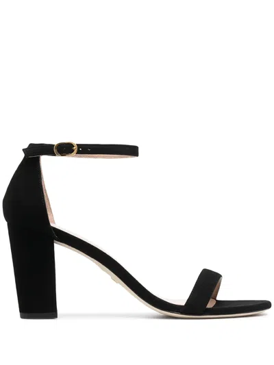 Stuart Weitzman Nearly Nude 80 Sandals In Black
