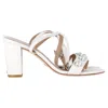 Stuart Weitzman Nearlybare Portia Sandals In White Leather In White