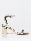 Stuart Weitzman Heeled Sandals  Woman Color Platinum In Platinum