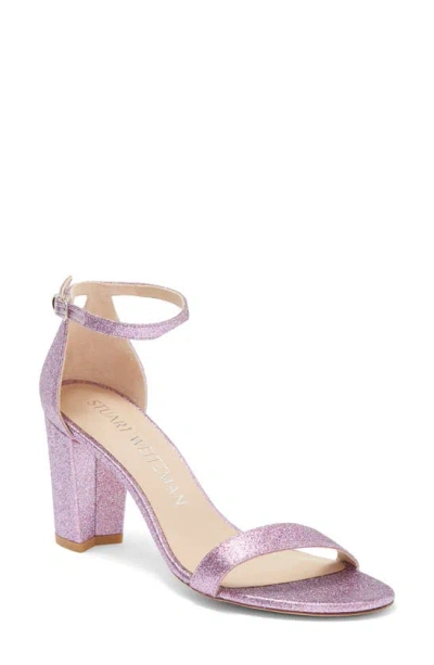 Stuart Weitzman Nearlynude Ankle Strap Sandal In Rose