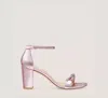Stuart Weitzman Nearlynude Sw Bow Sandal The Sw Outlet In Cotton Candy
