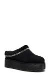 Stuart Weitzman Nellie Genuine Shearling Platform Clog In Black