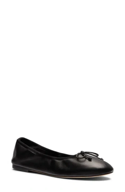 Stuart Weitzman Nia Ballet Flat In Black/black