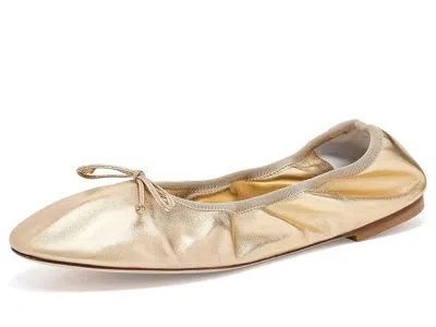 Stuart Weitzman Nia Ballet Flats Women's Shoes Platino/platino: 10 M, Leather In White