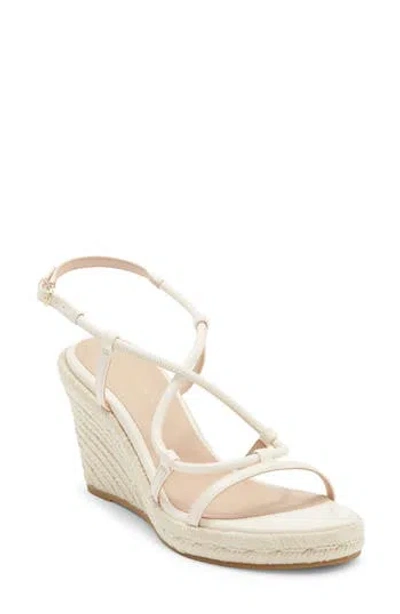 Stuart Weitzman Nilla Espadrille Platform Wedge Sandal In White